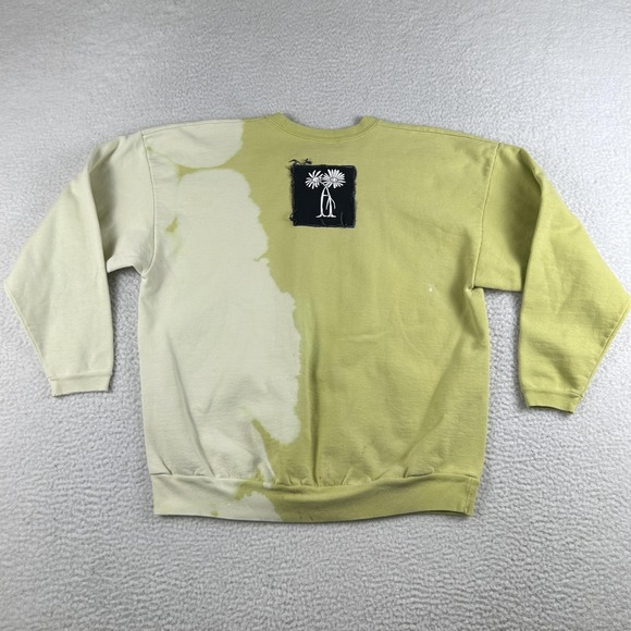Vintage Guess Sweatshirt Womens Small Green Bleach Dye Crewneck Made USA 80s - Picture 8 of 15